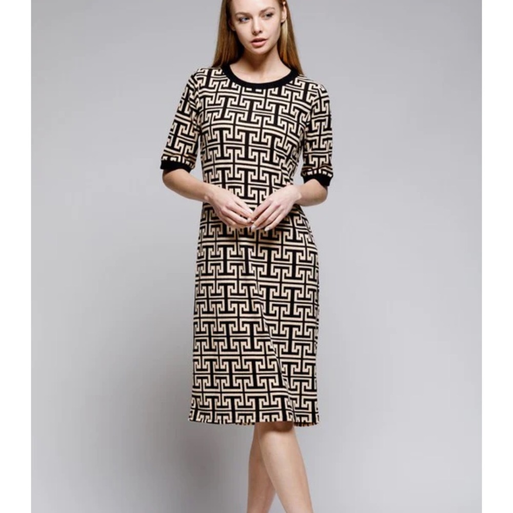 NWT Chic Designer Inspired Knit Dress